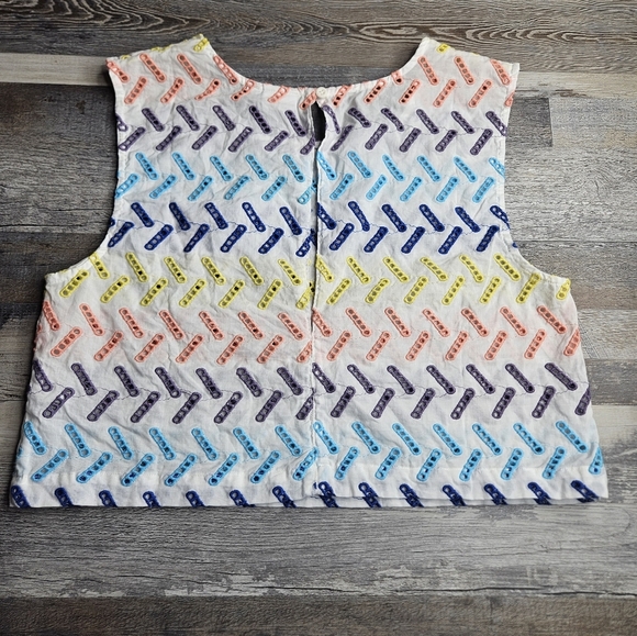 Onia NEW Charlottw Top Geo Stitch Medium - Picture 5 of 9